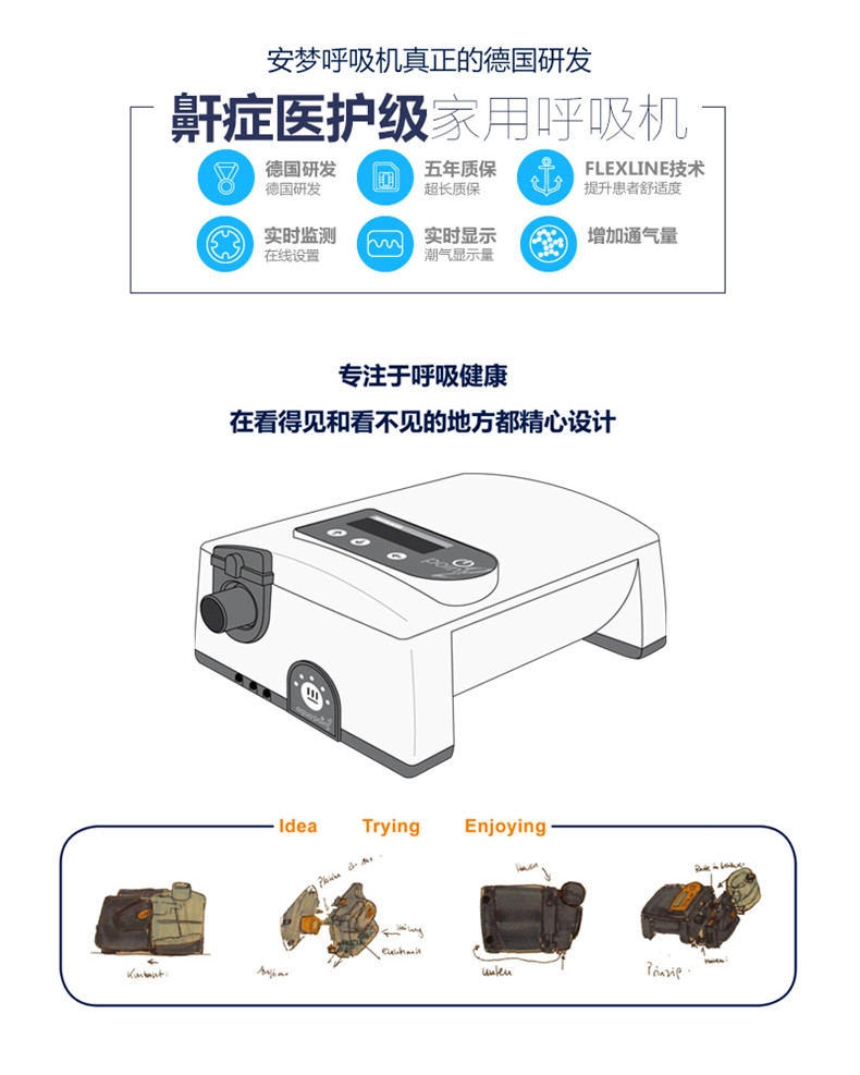 安梦 AtmoVital Auto (with FLEXLINE)自动睡眠呼吸机（双